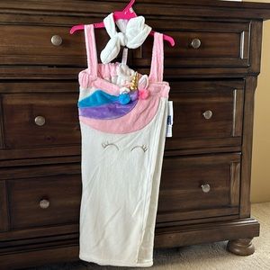 New with tags unicorn towel wrap